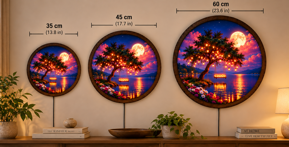 Enchanted Tree LED Wall Art, Moonlit Fantasy Garden Light, Romantic Tree of Life Decor, Magical Landscape Wall Art, Bedroom Night Light (Copy)