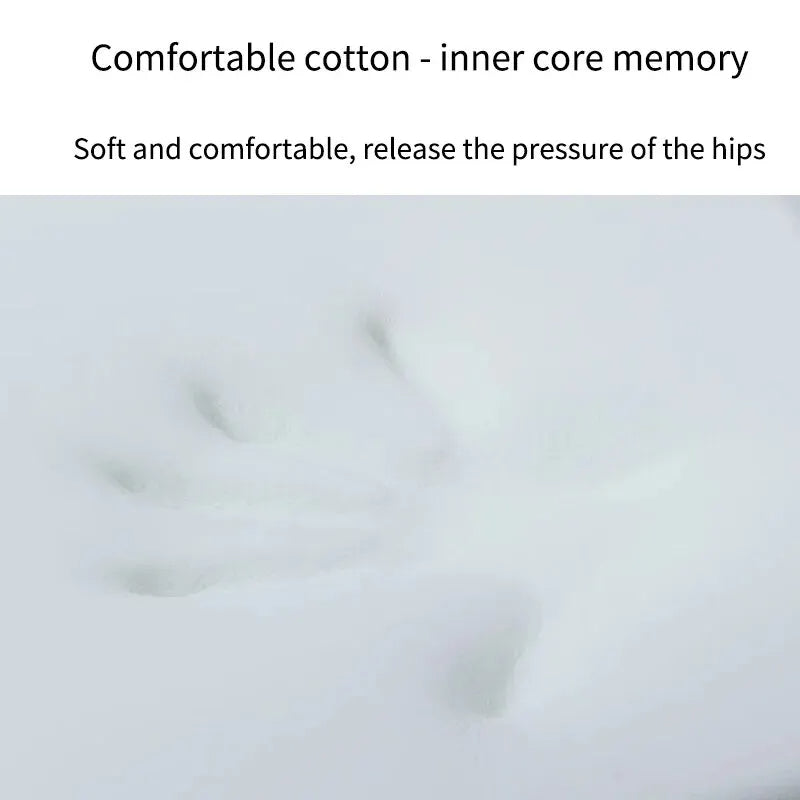 Ergonomic Memory Foam Seat Cushion, Office & Student Hemorrhoid Relief for Prolonged Sitting