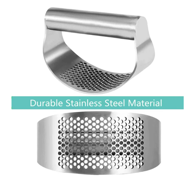Stainless Steel Garlic Press Squeezer Manual Garlic Ginger