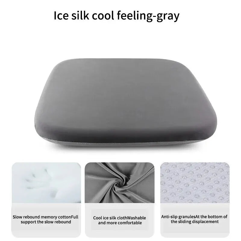Ergonomic Memory Foam Seat Cushion, Office & Student Hemorrhoid Relief for Prolonged Sitting