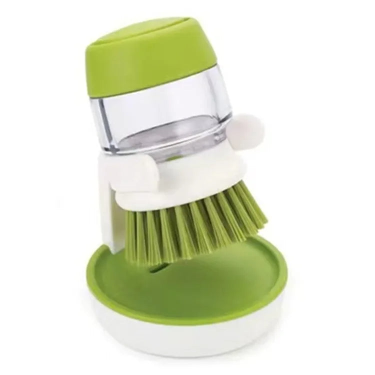 Dish Brush With Soap Dispenser Palm Brush Dish washing Kitchen Scrub Brushes