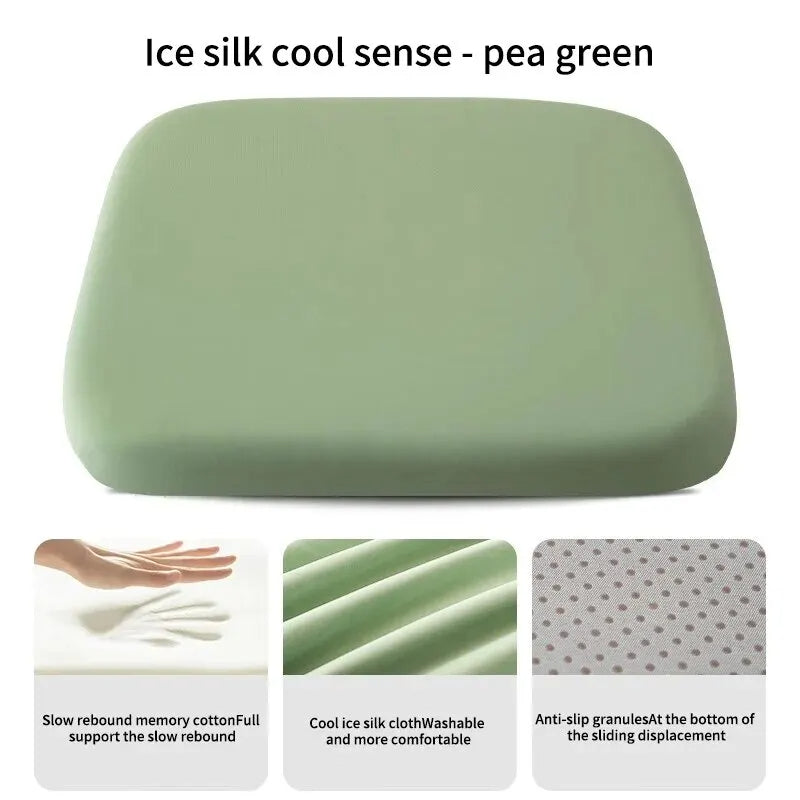 Ergonomic Memory Foam Seat Cushion, Office & Student Hemorrhoid Relief for Prolonged Sitting
