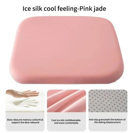 Ergonomic Memory Foam Seat Cushion, Office & Student Hemorrhoid Relief for Prolonged Sitting