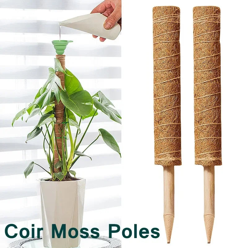 Bendable Plant Moss Coir Pole, Climbing Support Stick for Indoor & Balcony Vines