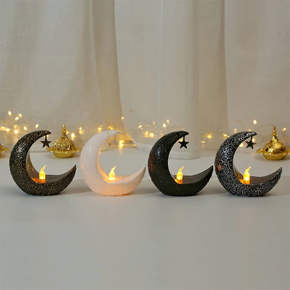 Middle Eastern Style Candle Holder, Star and Moon Design, Modern Romantic Decoration for Home & Parties