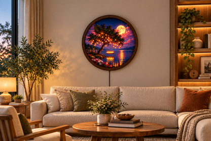 Enchanted Tree LED Wall Art, Moonlit Fantasy Garden Light, Romantic Tree of Life Decor, Magical Landscape Wall Art, Bedroom Night Light (Copy)