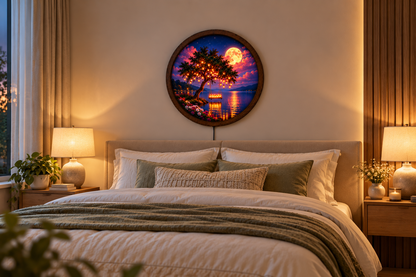 Enchanted Tree LED Wall Art, Moonlit Fantasy Garden Light, Romantic Tree of Life Decor, Magical Landscape Wall Art, Bedroom Night Light (Copy)