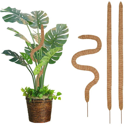 Bendable Plant Moss Coir Pole, Climbing Support Stick for Indoor & Balcony Vines