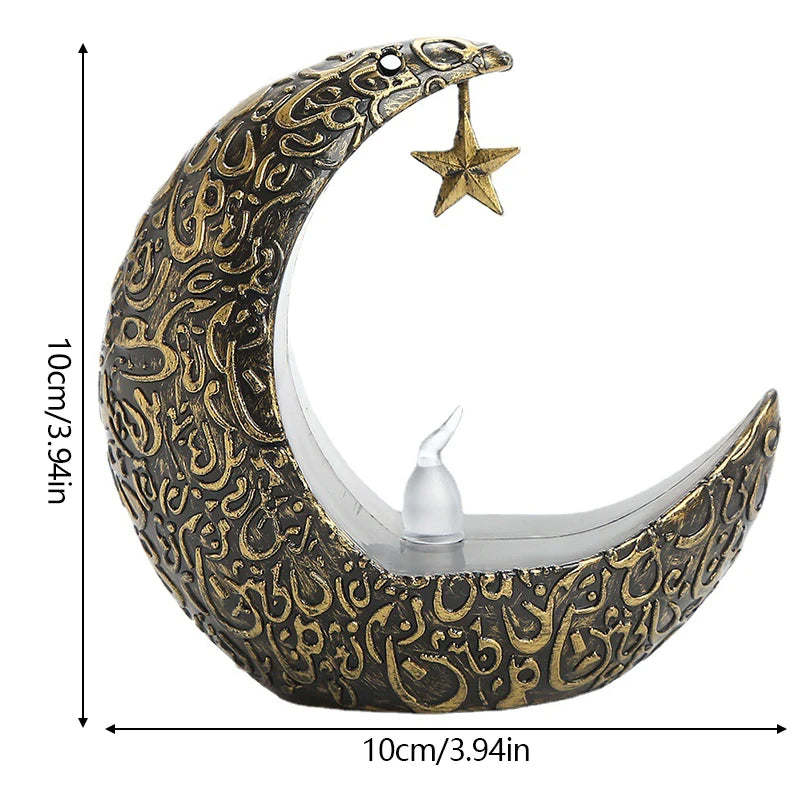 Middle Eastern Style Candle Holder, Star and Moon Design, Modern Romantic Decoration for Home & Parties