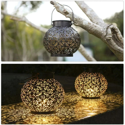 LED Solar Lantern Light - Outdoor Waterproof Hanging Lamp for Yard & Garden Decoration