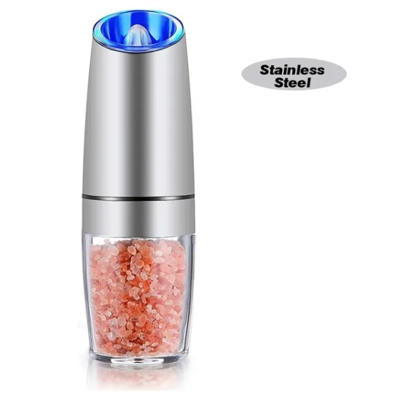 Electric Automatic Mill Spice Salt and Pepper Grinder Gravity LED Light