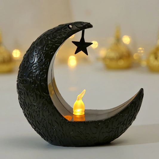 Middle Eastern Style Candle Holder, Star and Moon Design, Modern Romantic Decoration for Home & Parties