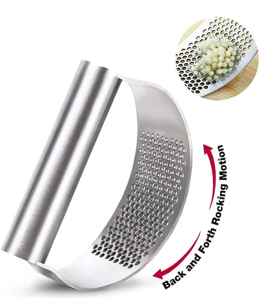 Stainless Steel Garlic Press Squeezer Manual Garlic Ginger