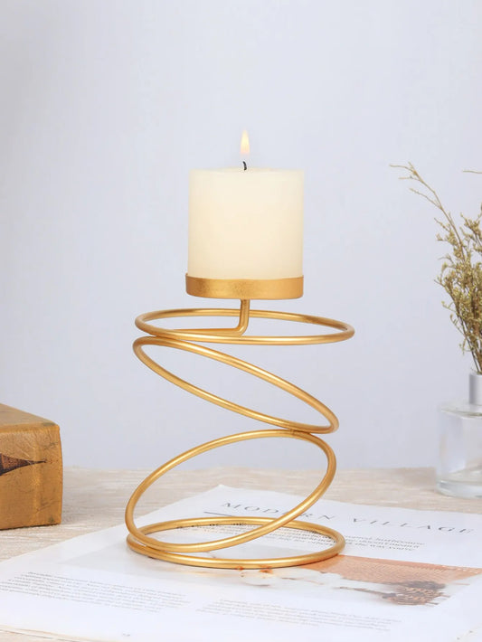 Luxury Gold Metal Candle Holders, Elegant Wedding, Party & Home Decor Candlesticks