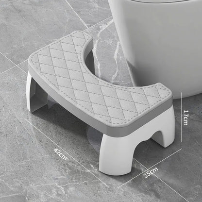 Universal Toilet Footstool - Anti-Slip Bathroom Foot Pedals for Comfortable Use