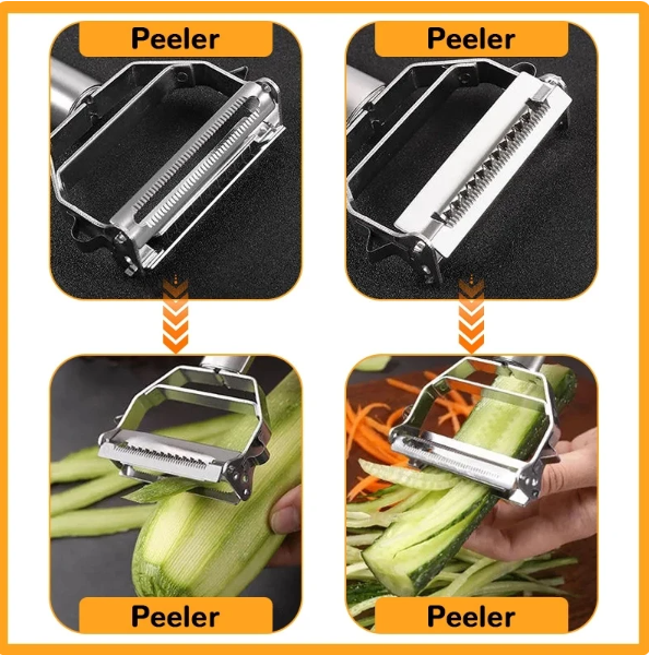 Multifunctional Kitchen Peeler Vegetable Fruit Peeler Stainless Steel