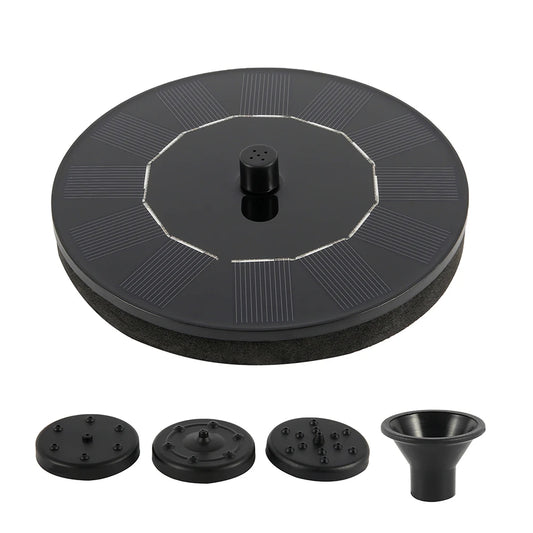 Solar Fountain Pump - Floating Solar Panel with 4 Nozzles for Bird Baths & Garden Ponds