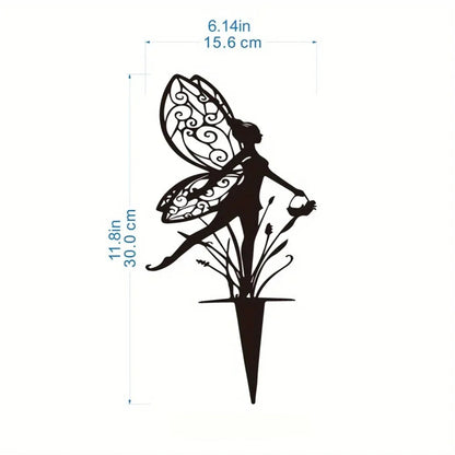 Garden Fairy Metal Decor - Charming Outdoor Decoration for Patio & Lawn