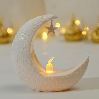 Middle Eastern Style Candle Holder, Star and Moon Design, Modern Romantic Decoration for Home & Parties